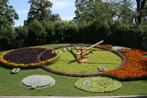 © Genève Tourisme Horloge fleurie